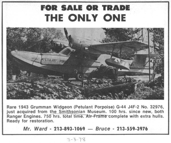 Grumman Widgeon Petulant Porpoise - 3-3-78.jpg