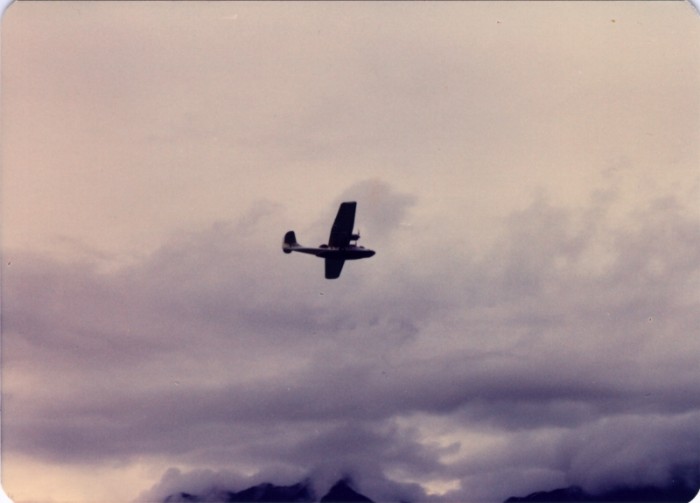 The University of Hawaii's PBY drops a memorial wreath on Kaneohe Bay4.jpg