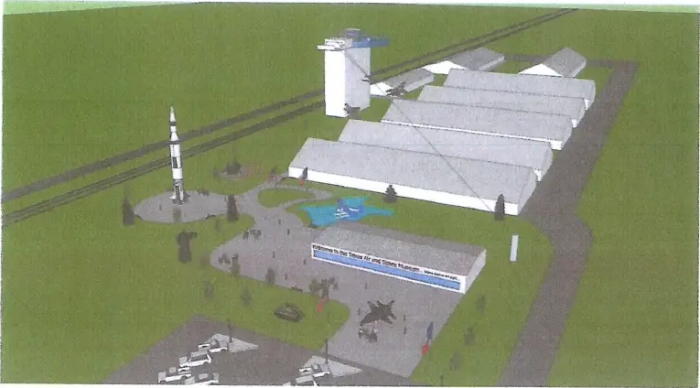 Museum Education and Conference Building, Looking Southwest.png