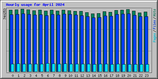 Hourly usage for April 2024